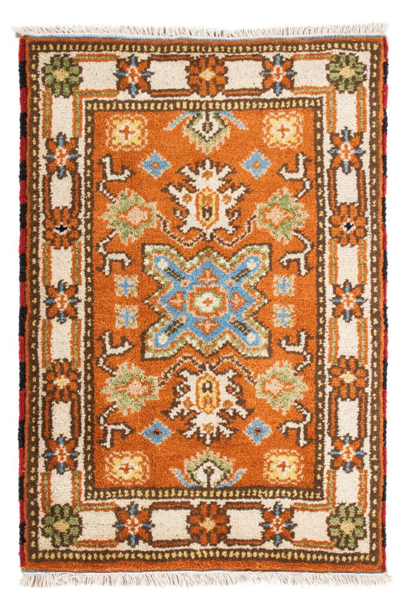 Orientalsk tæppe - 92 x 62 cm - orange