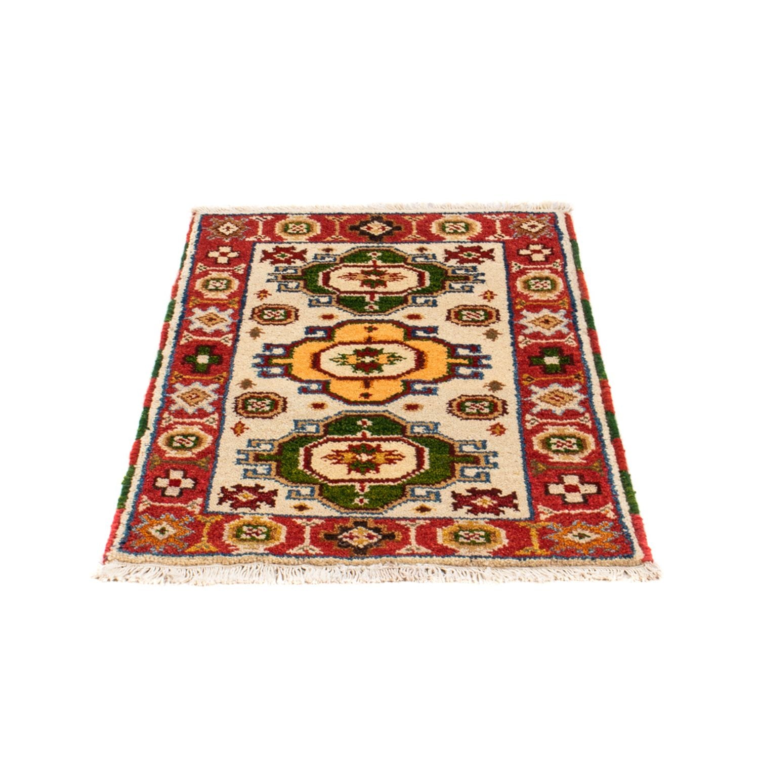 Orientalsk tæppe - 91 x 63 cm - beige