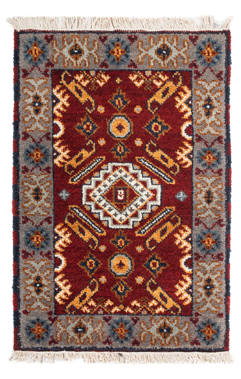 Orientalsk tæppe - 91 x 62 cm - rød