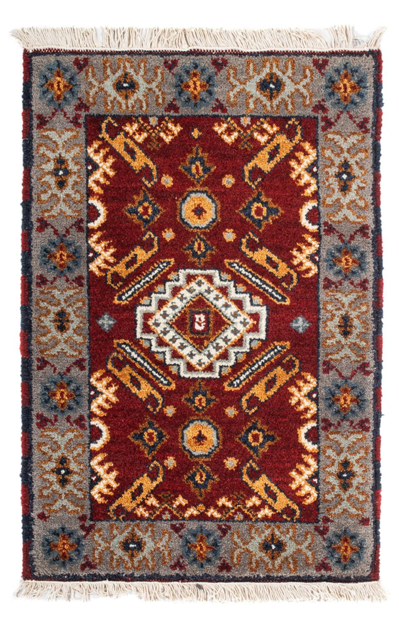 Orientalsk tæppe - 91 x 62 cm - rød