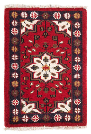 Orientalsk tæppe - 90 x 60 cm - rød