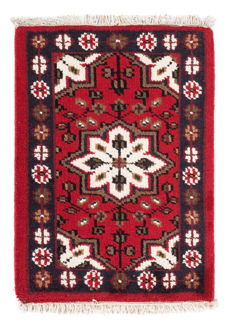 Orientalsk tæppe - 90 x 60 cm - rød