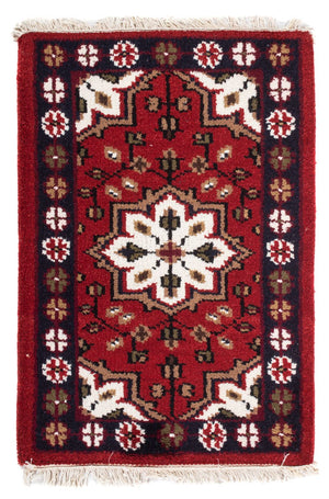 Orientalsk tæppe - 90 x 60 cm - rød