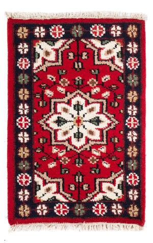 Orientalsk tæppe - 90 x 60 cm - rød