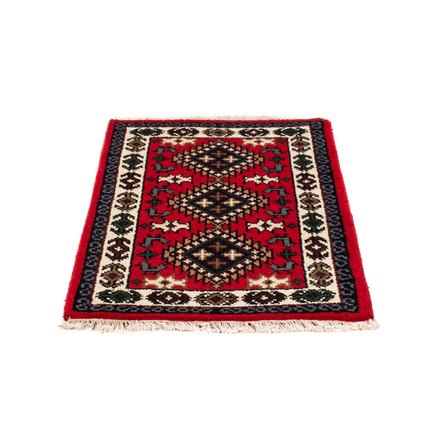 Orientalsk tæppe - 90 x 60 cm - rød