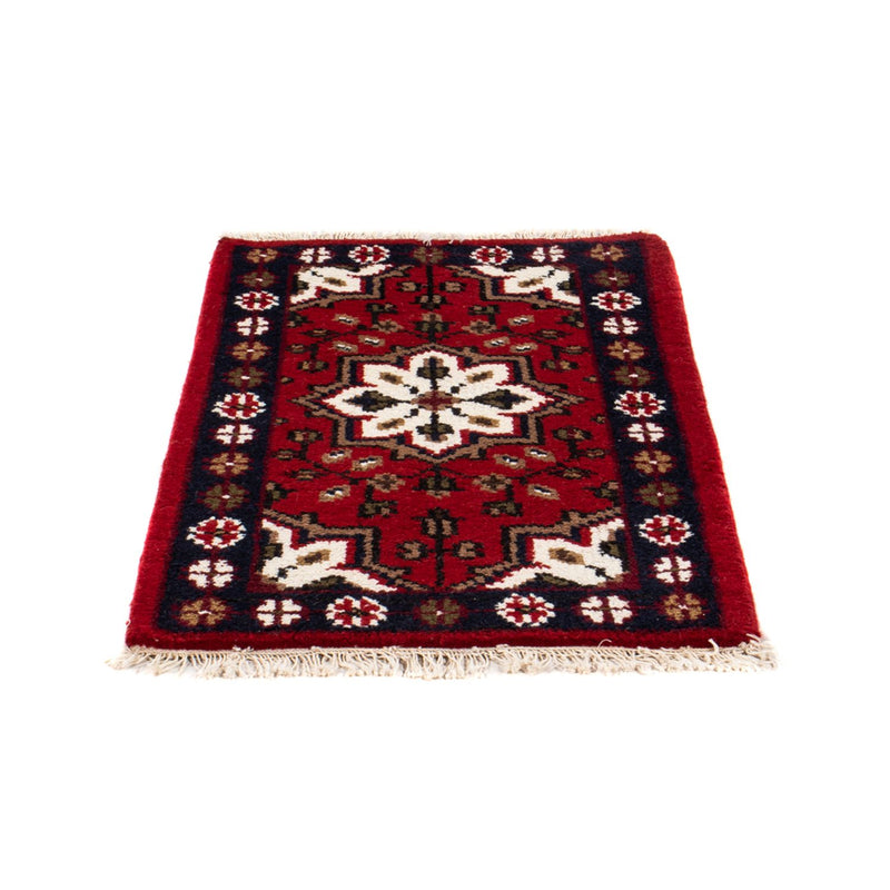 Orientalsk tæppe - 90 x 60 cm - rød