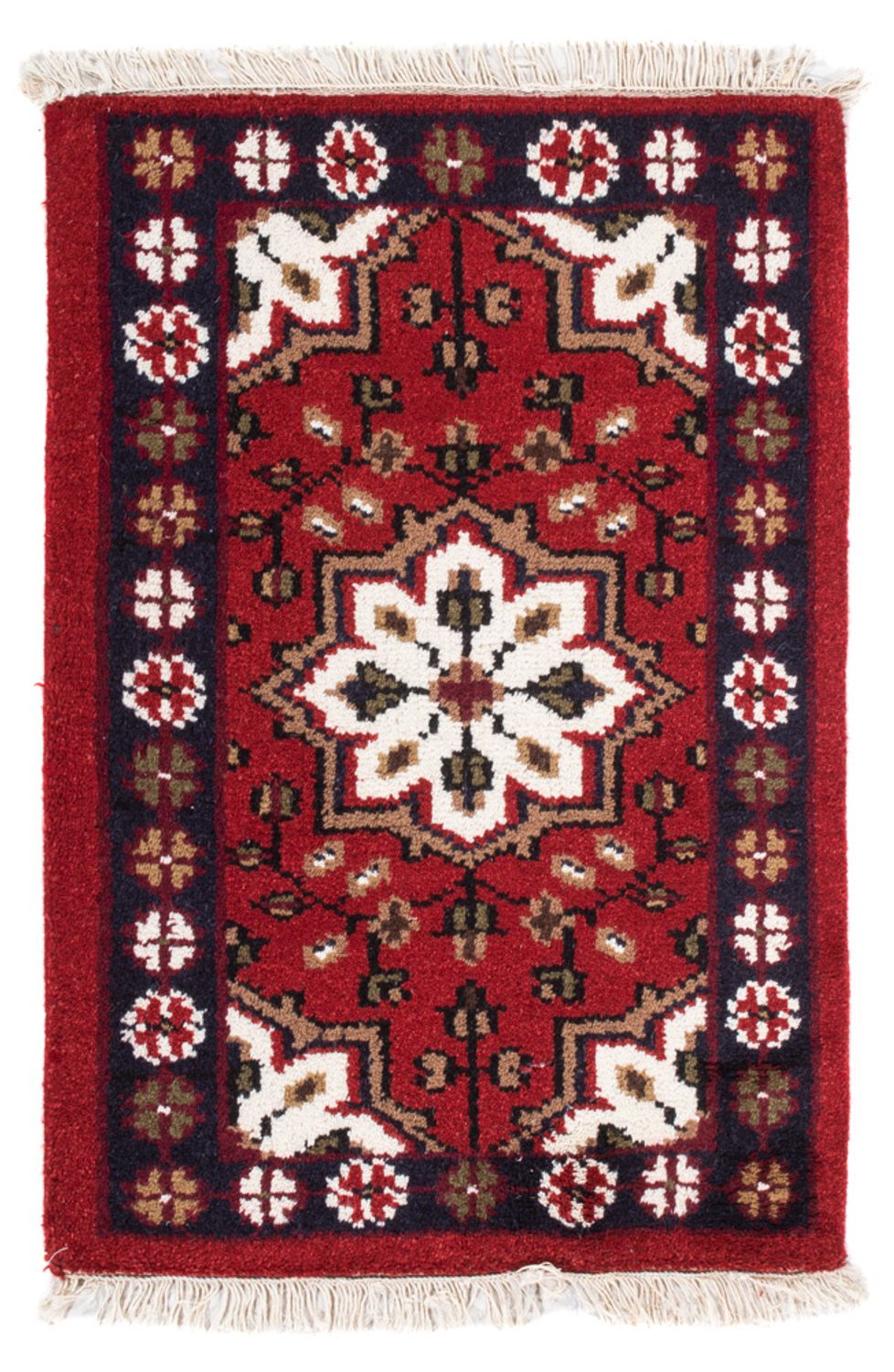 Orientalsk tæppe - 90 x 60 cm - rød