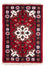 Orientalsk tæppe - 90 x 60 cm - rød