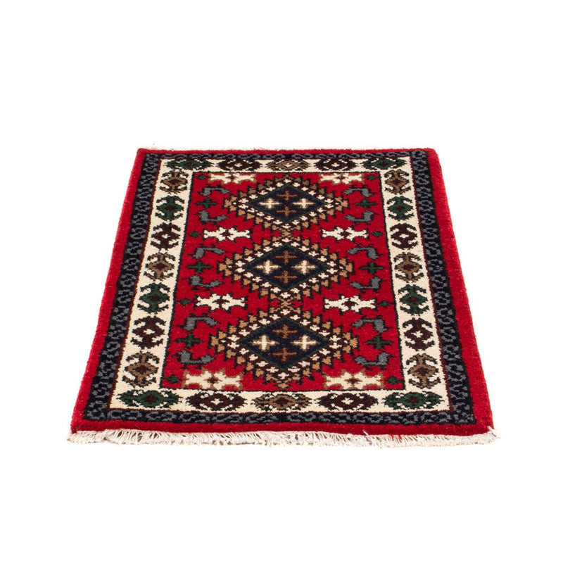 Orientalsk tæppe - 90 x 60 cm - rød