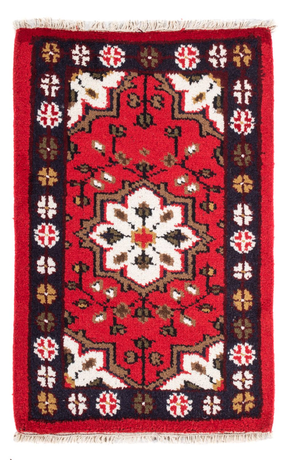 Orientalsk tæppe - 90 x 60 cm - rød