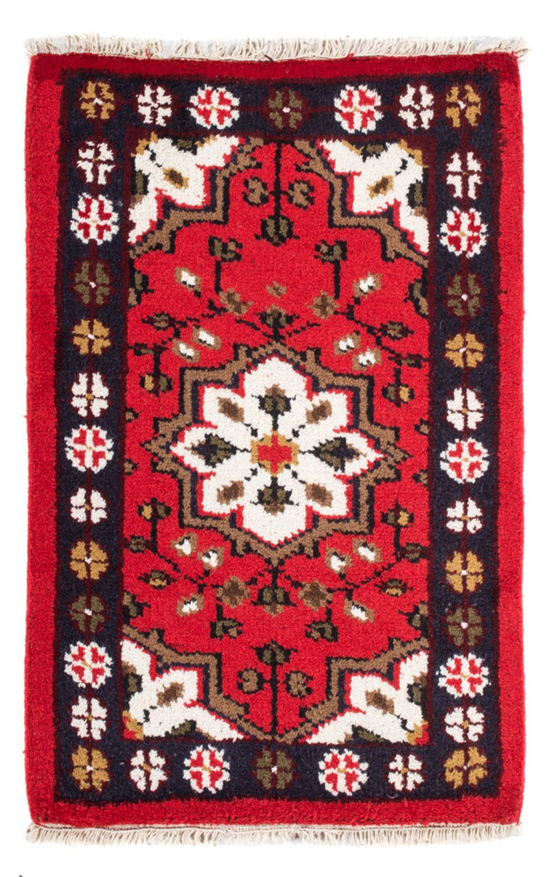 Orientalsk tæppe - 90 x 60 cm - rød