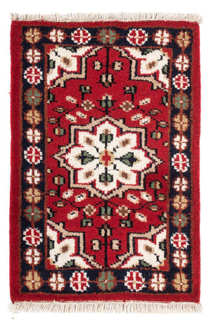 Orientalsk tæppe - 90 x 60 cm - rød