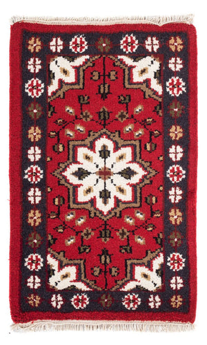 Orientalsk tæppe - 90 x 60 cm - rød