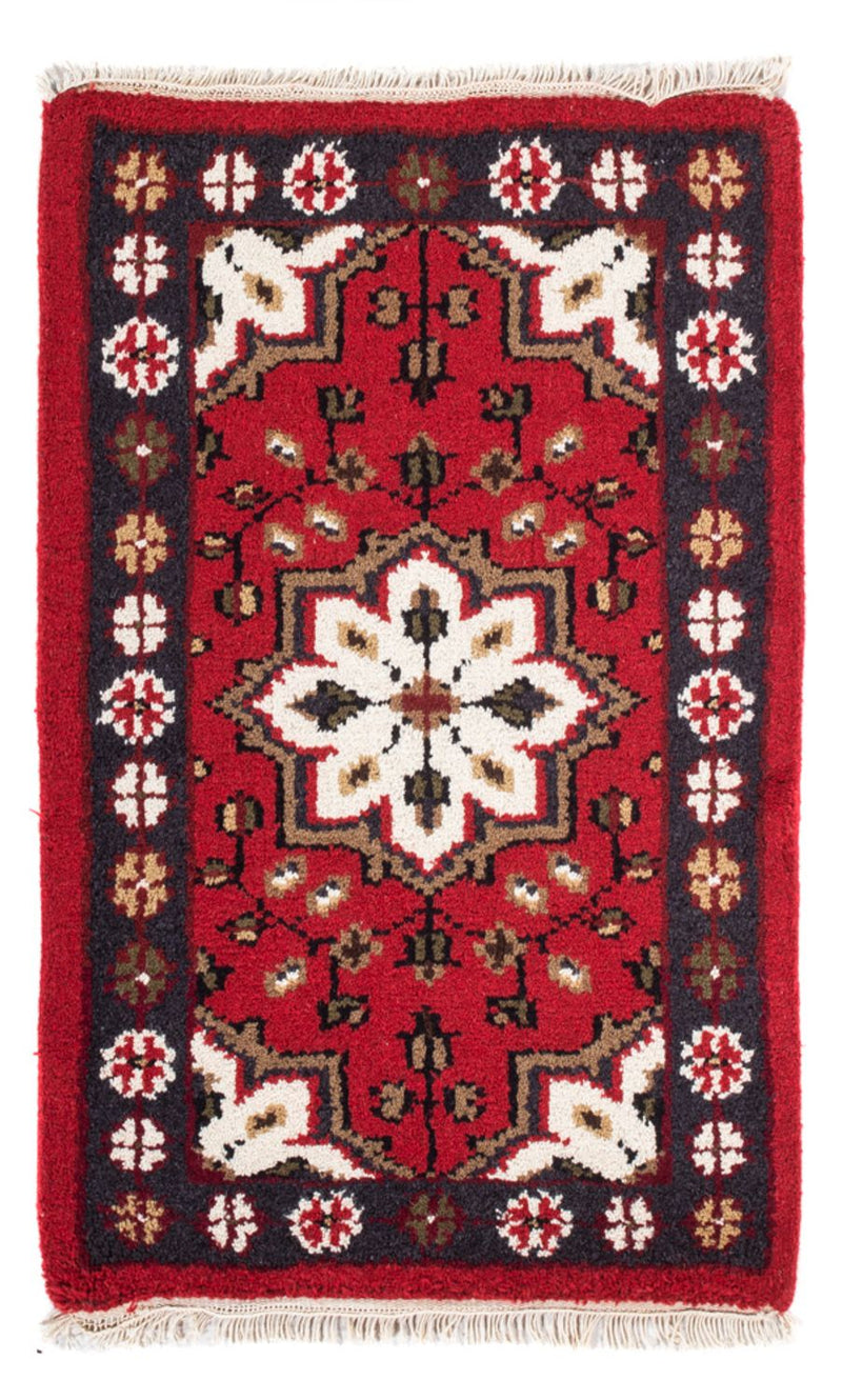 Orientalsk tæppe - 90 x 60 cm - rød