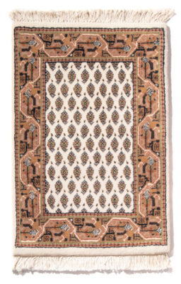 Orientalsk tæppe - Mir - Indus - 60 x 40 cm - creme