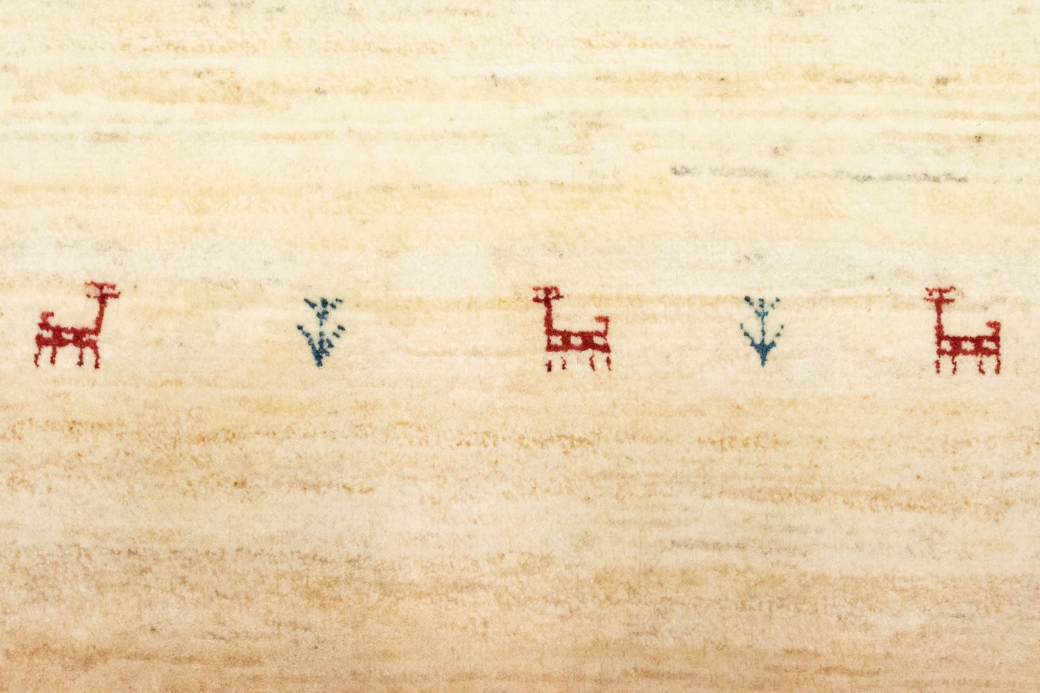 Løber Gabbeh-tæppe - Persisk - 215 x 75 cm - beige