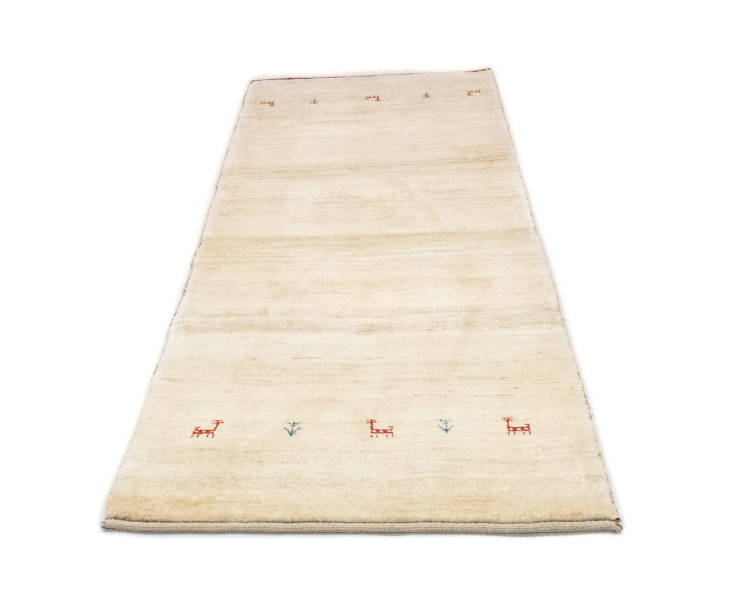 Løber Gabbeh-tæppe - Persisk - 215 x 75 cm - beige