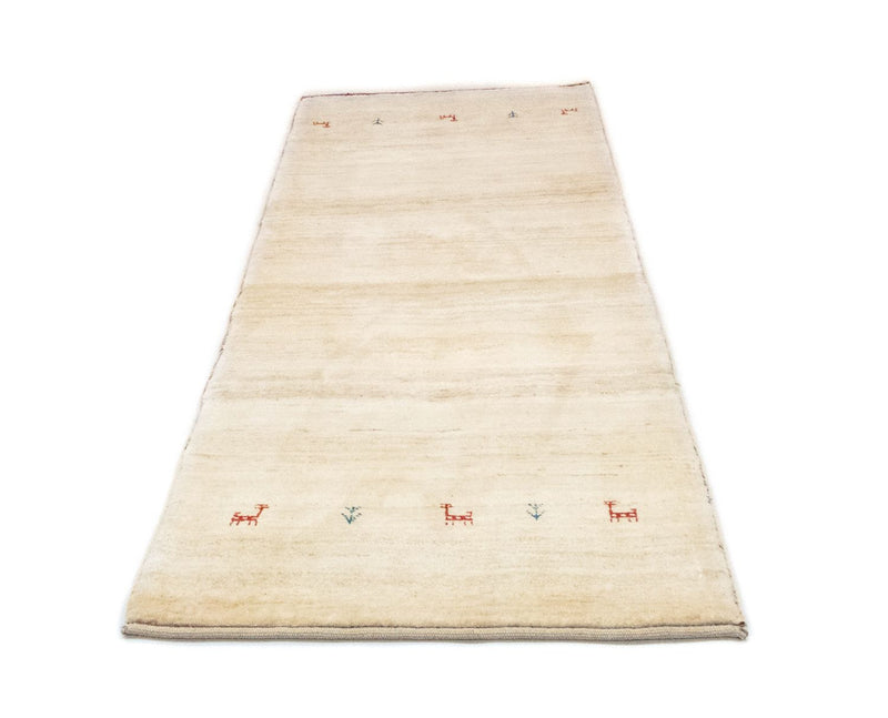 Løber Gabbeh-tæppe - Persisk - 215 x 75 cm - beige