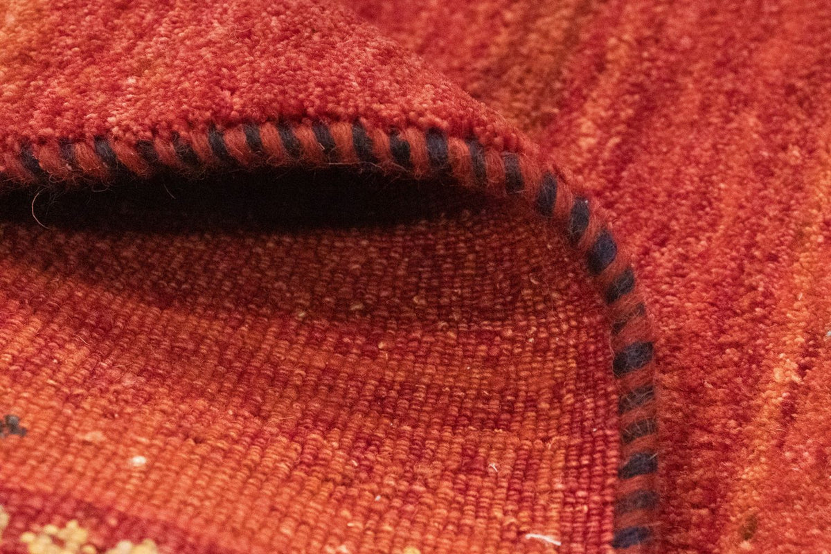 Løber Gabbeh-tæppe - Persisk - 215 x 75 cm - orange