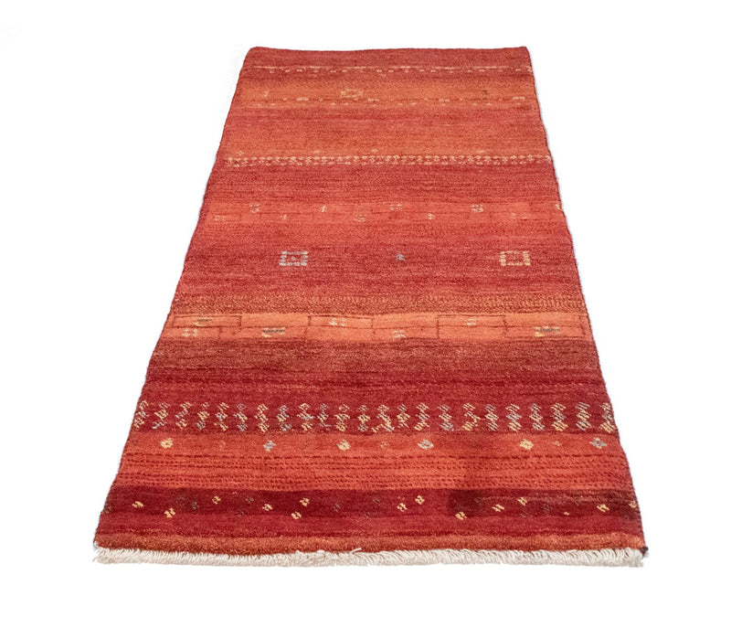 Løber Gabbeh-tæppe - Persisk - 215 x 75 cm - orange