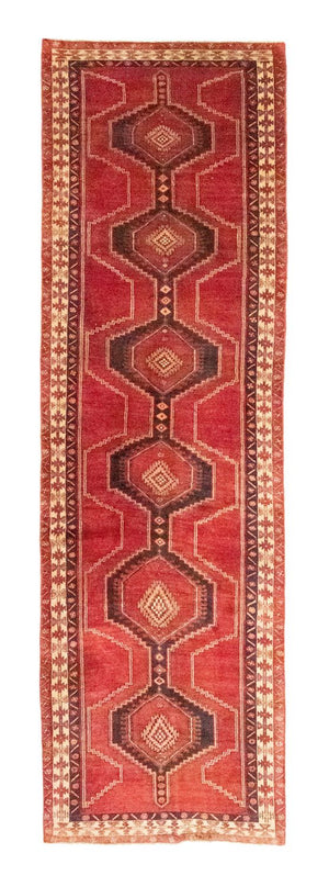 Løber Persisk tæppe - Nomadisk - 393 x 104 cm - rød