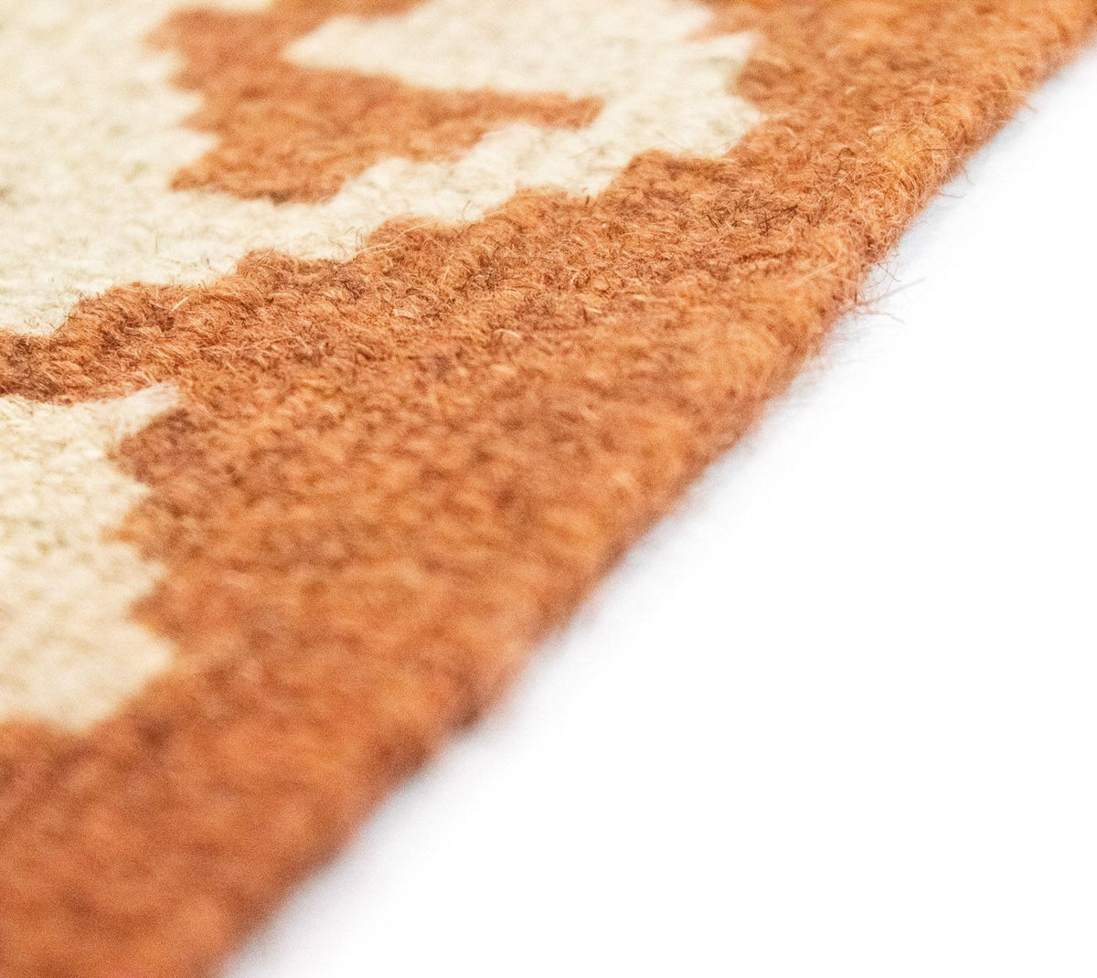 Løber Kelim-tæppe - orientalsk - 396 x 81 cm - rød