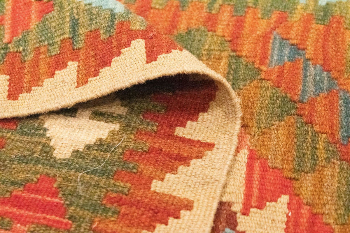 Løber Kelim-tæppe - orientalsk - 300 x 80 cm - brun