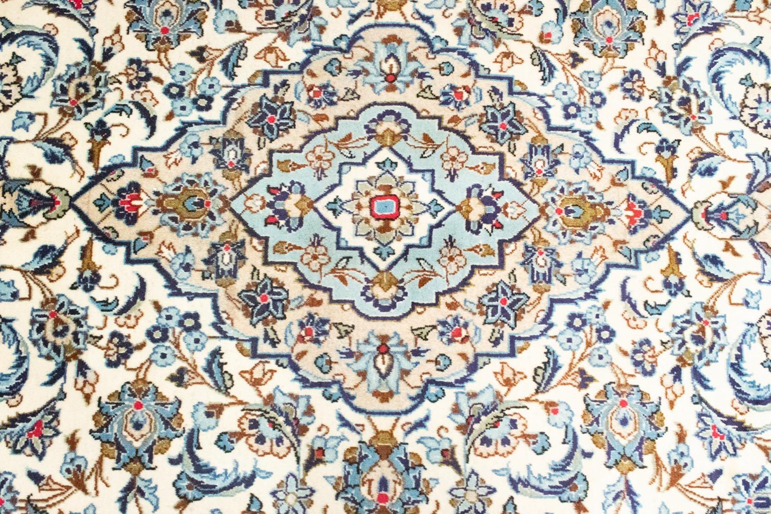 Persisk tæppe - Keshan - 306 x 195 cm - beige
