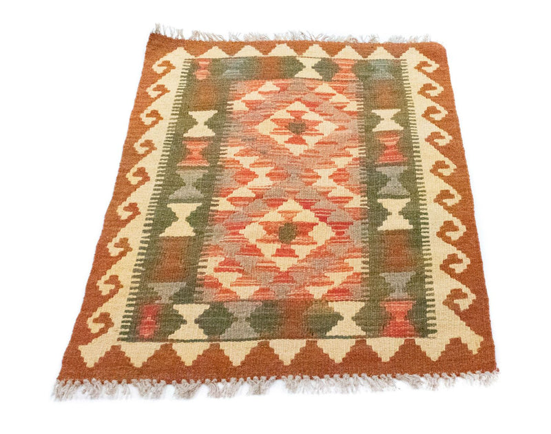 Kelim-tæppe - orientalsk - 90 x 60 cm - brun