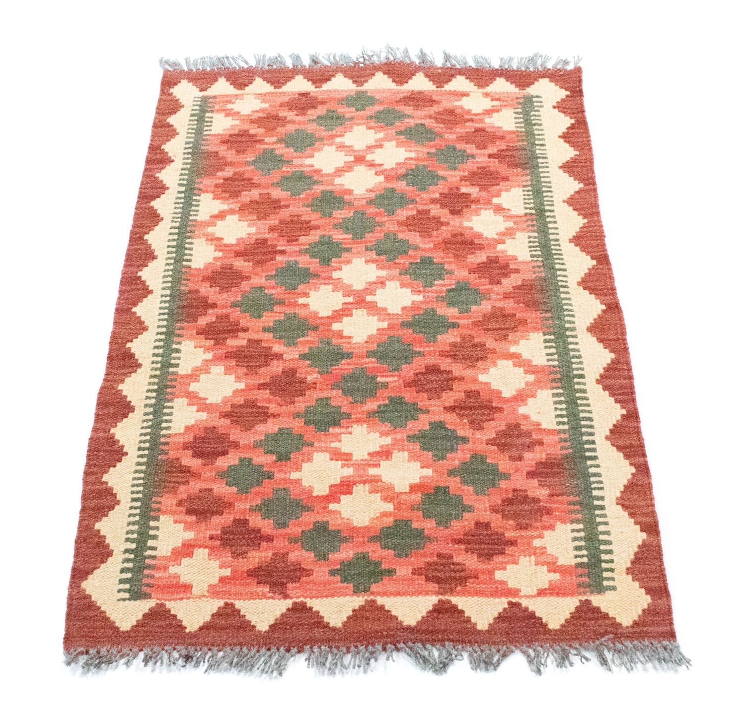Kelim-tæppe - orientalsk - 90 x 60 cm - brun