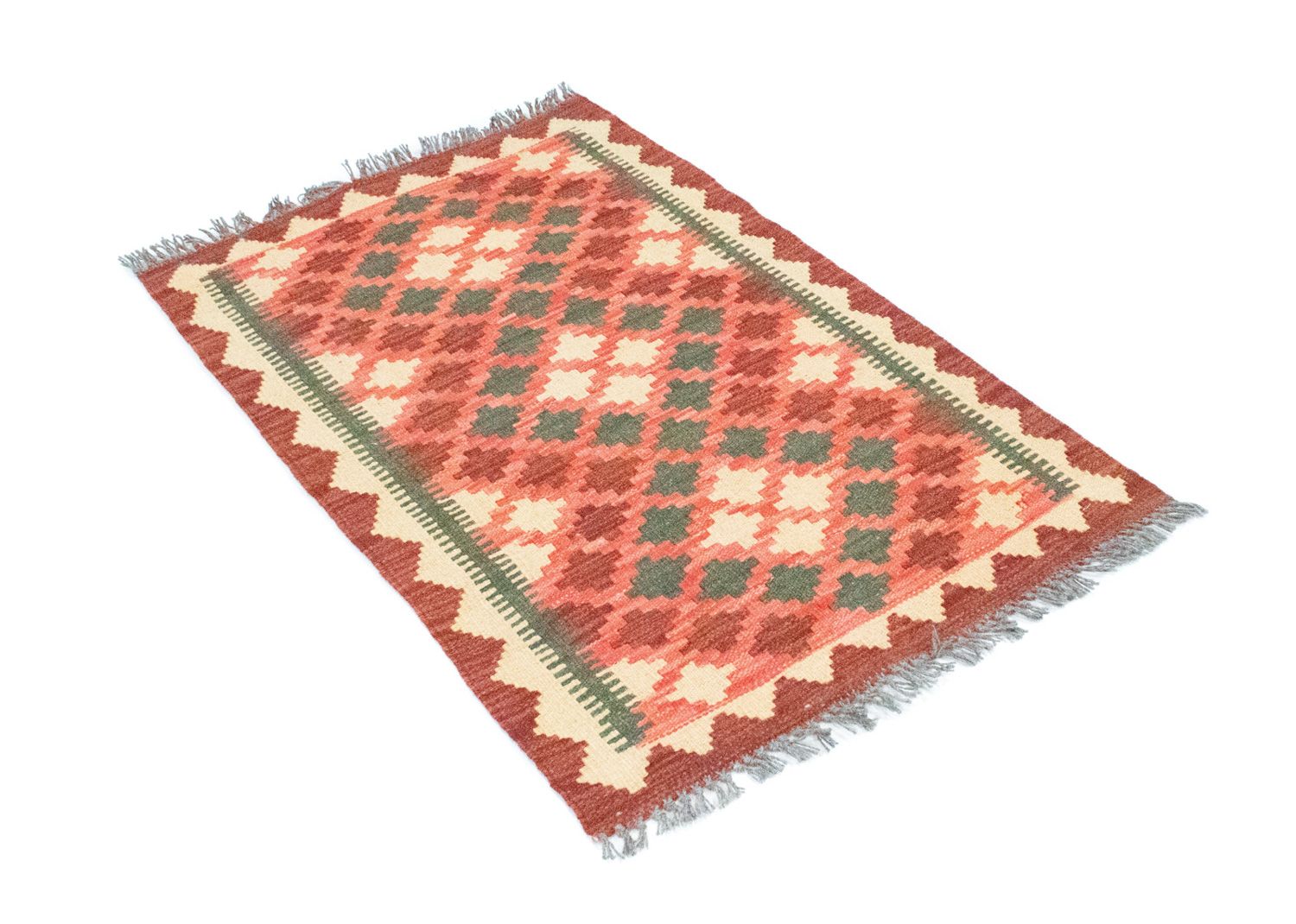 Kelim-tæppe - orientalsk - 90 x 60 cm - brun