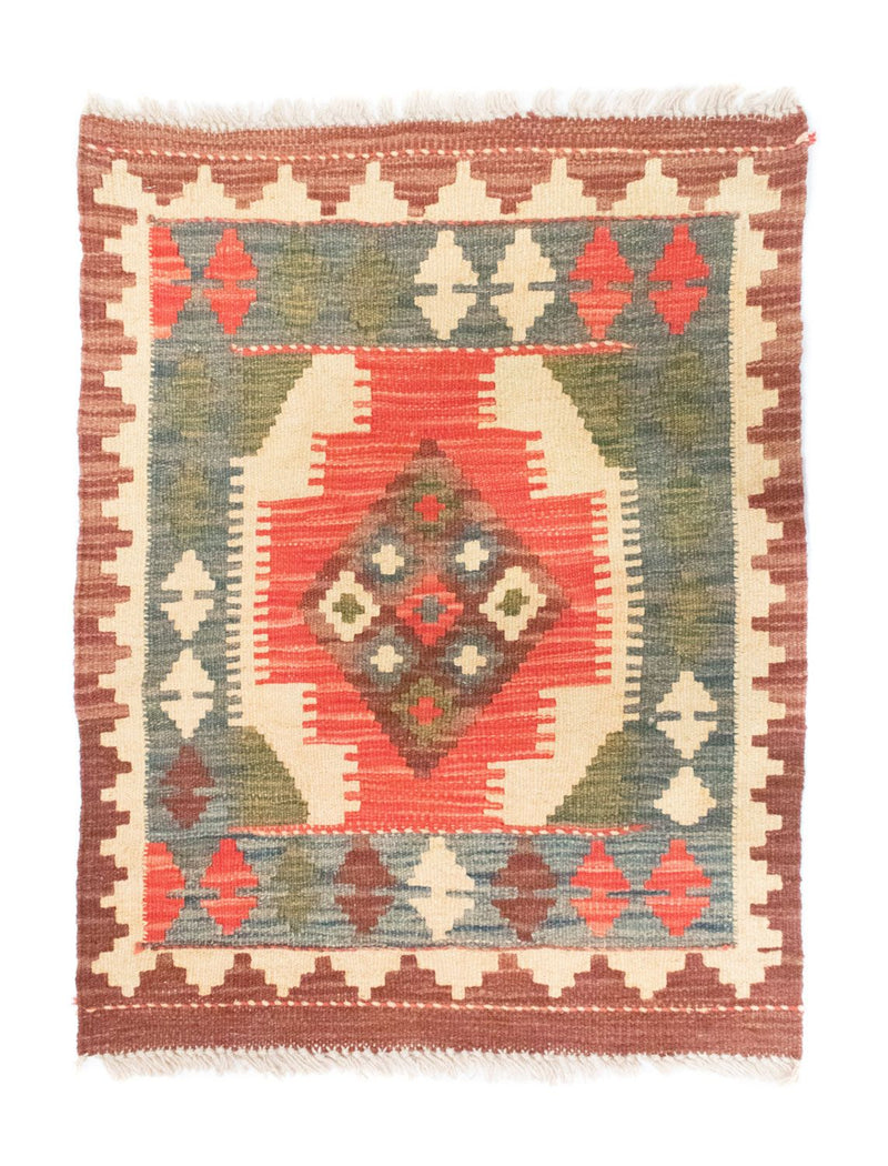 Kelim-tæppe - orientalsk - 90 x 60 cm - orange