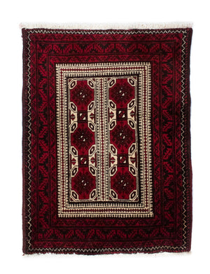 Baluch-tæppe - 95 x 70 cm - rød
