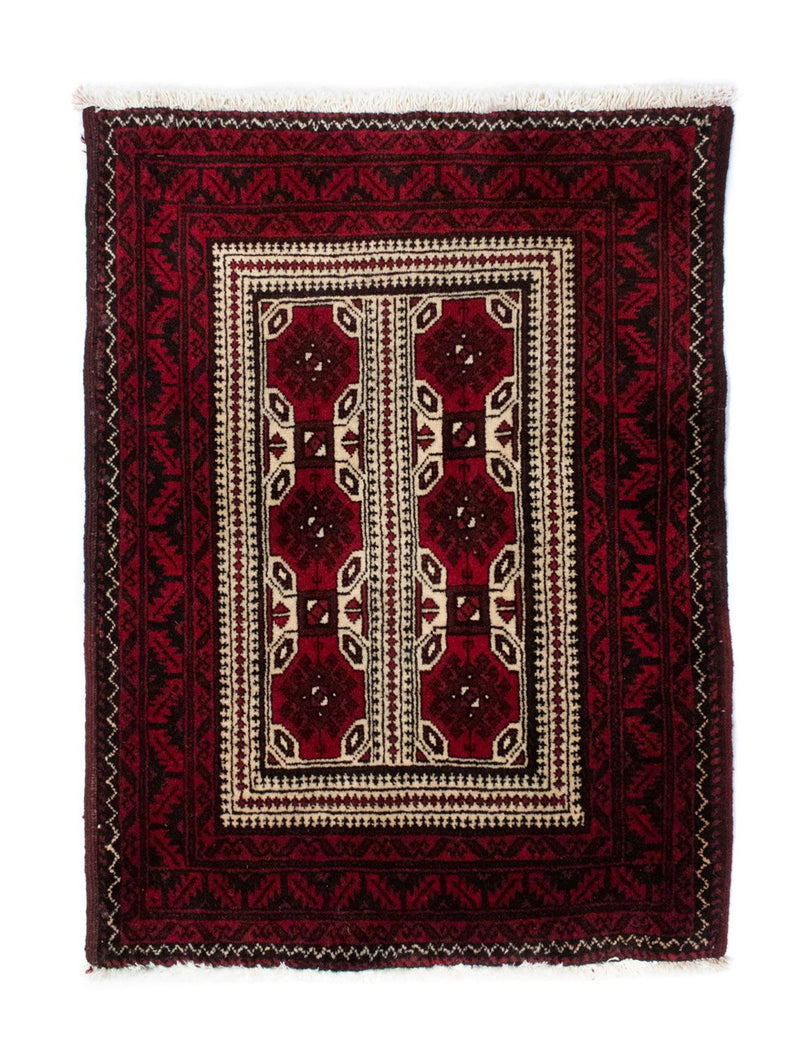 Baluch-tæppe - 95 x 70 cm - rød