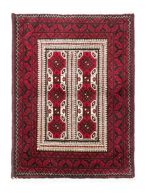 Baluch-tæppe - 95 x 74 cm - rød