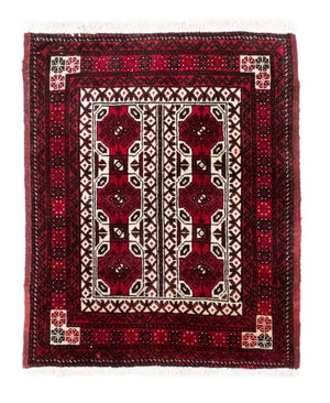 Baluch-tæppe - 78 x 63 cm - rød