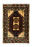 Turkaman-tæppe - 91 x 64 cm - blå
