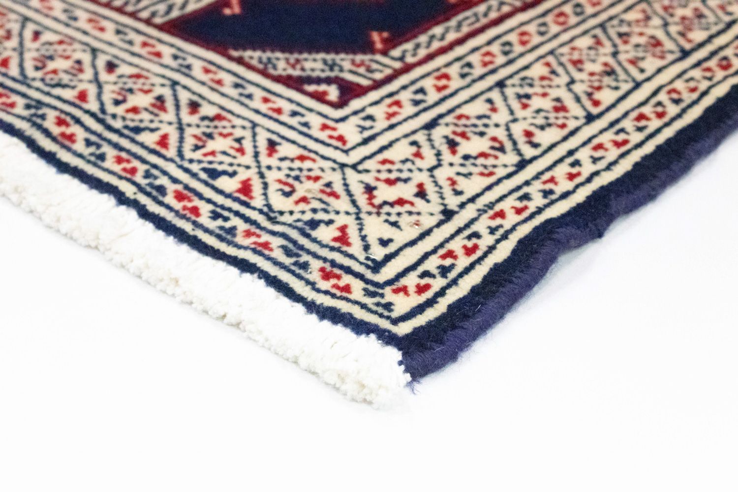 Turkaman-tæppe - 88 x 62 cm - blå
