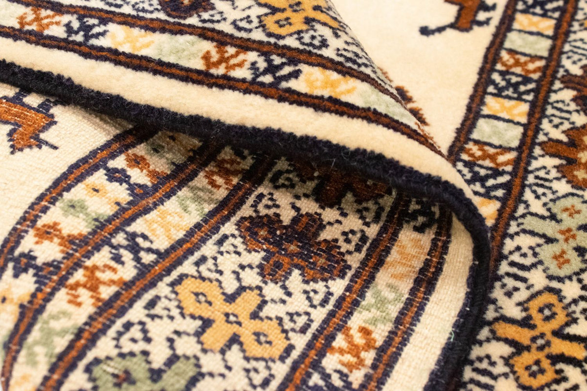 Turkaman-tæppe - 87 x 64 cm - blå