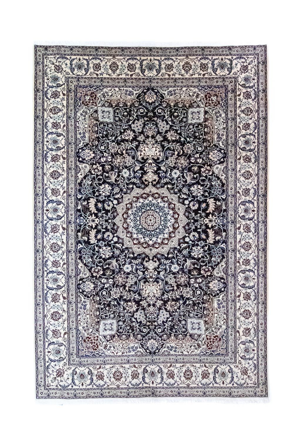 Persisk tæppe - Nain - Royal - 300 x 200 cm - mørkeblå