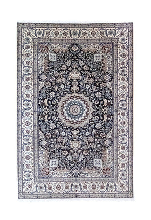 Persisk tæppe - Nain - Royal - 300 x 200 cm - mørkeblå