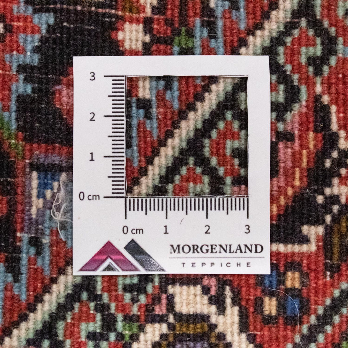 Persisk tæppe - Bijar - 60 x 40 cm - rød