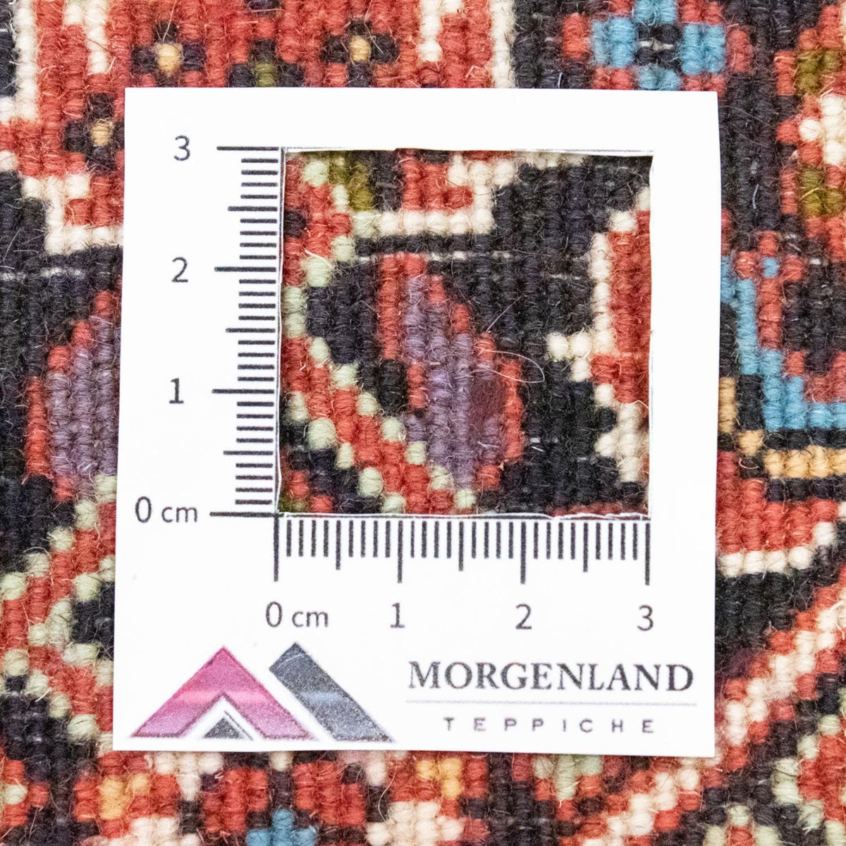 Persisk tæppe - Bijar - 60 x 40 cm - rød