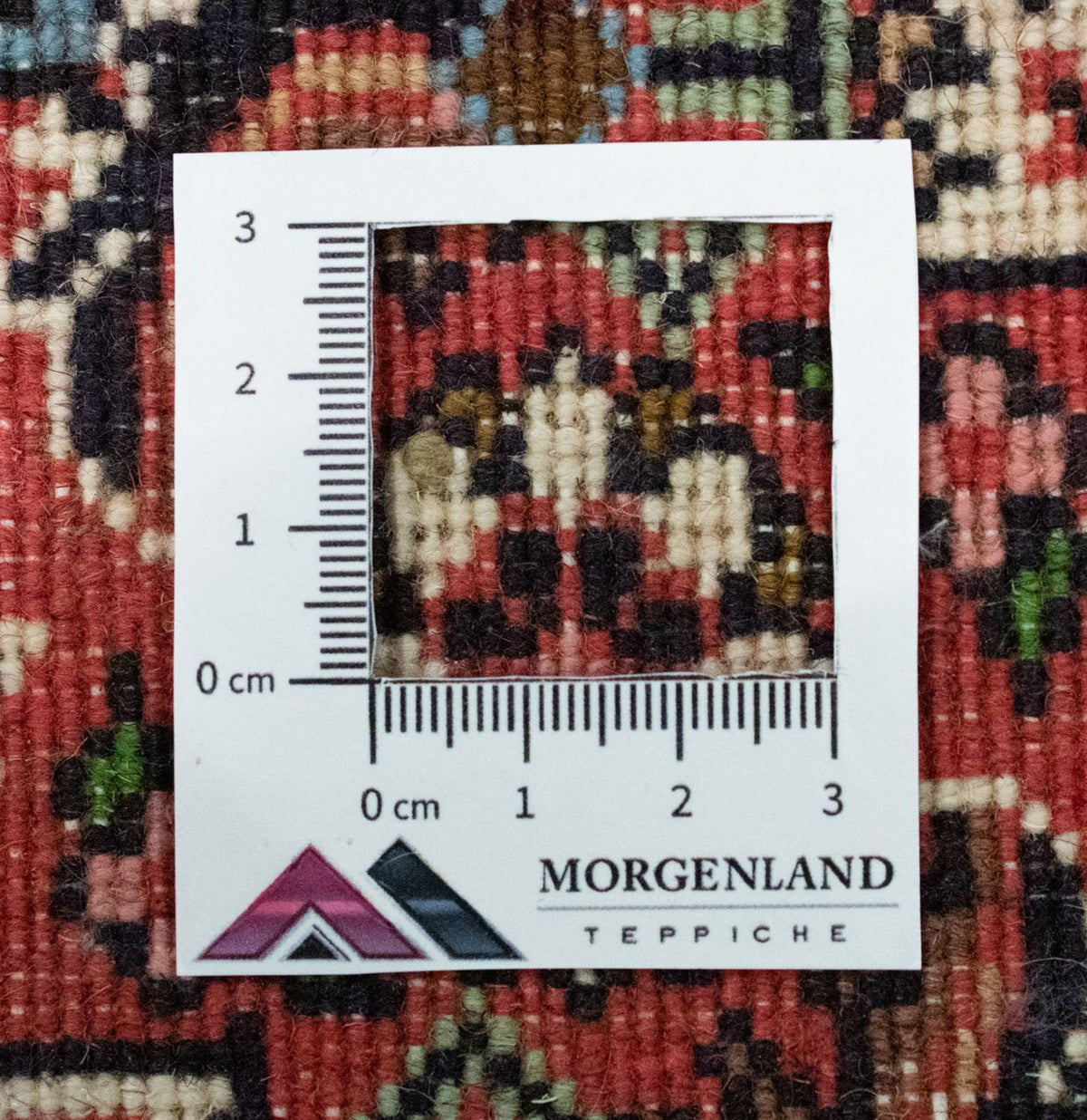 Persisk tæppe - Bijar - 60 x 40 cm - rød