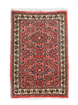 Persisk tæppe - Bijar - 60 x 40 cm - orange