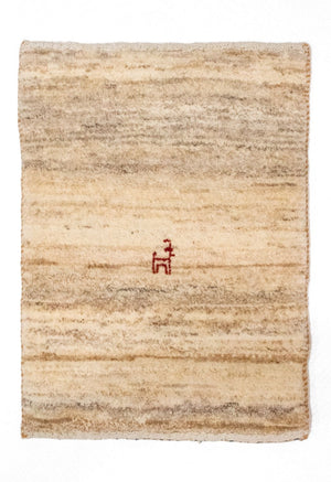 Gabbeh-tæppe - Persisk - 60 x 40 cm - brun
