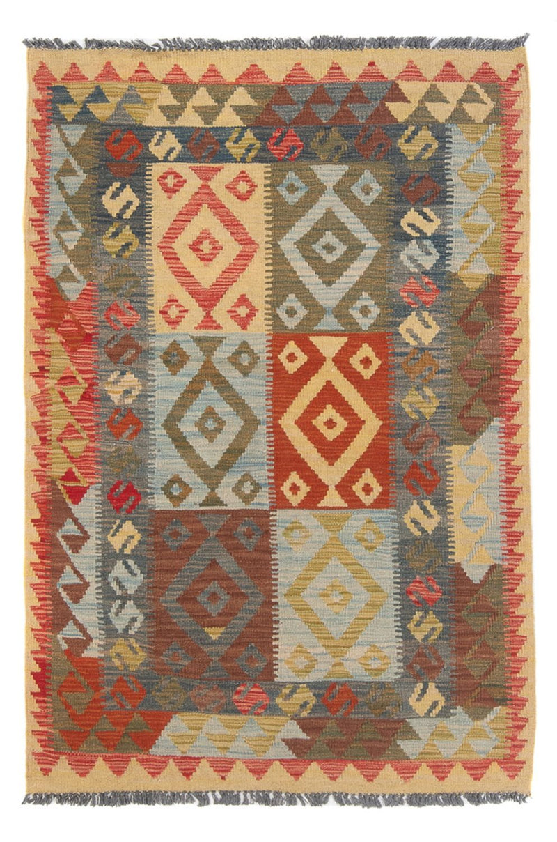 Kelim Carpet - Splash - 168 x 106 cm - flerfarvet