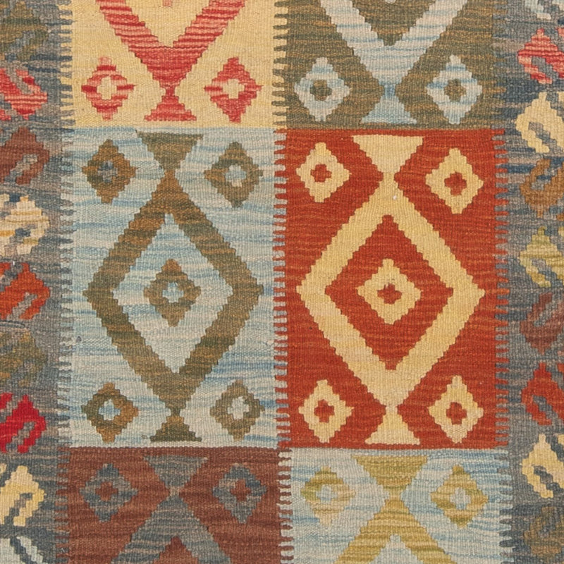 Kelim Carpet - Splash - 168 x 106 cm - flerfarvet