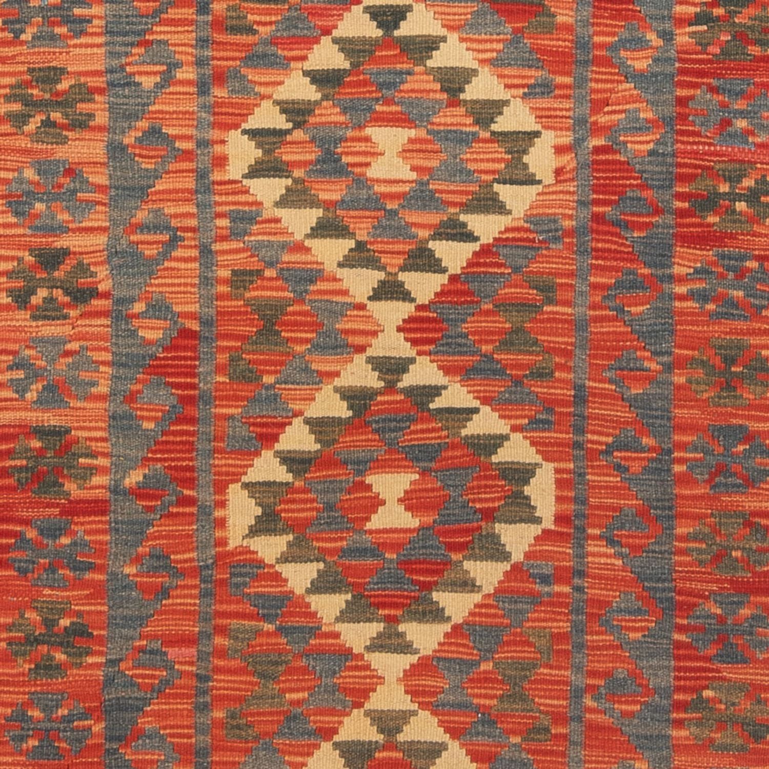 Løber Kelim Carpet - Splash - 206 x 98 cm - flerfarvet