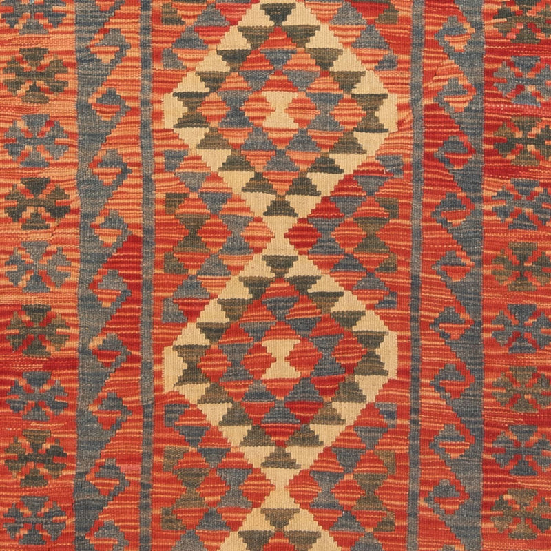 Løber Kelim Carpet - Splash - 206 x 98 cm - flerfarvet